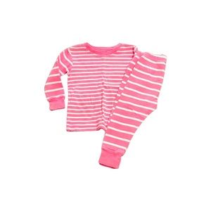 Pink stripe pj set